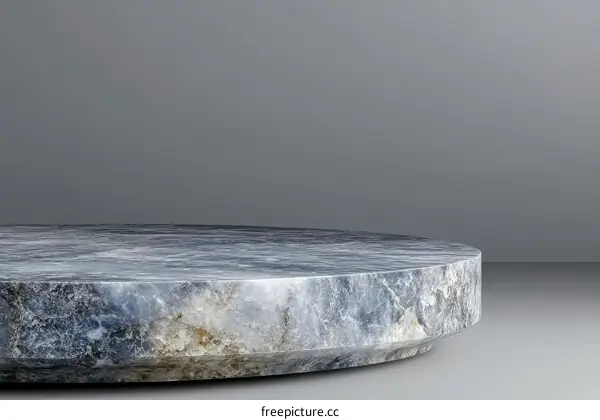 Modern Grey Marble Product Display Stand