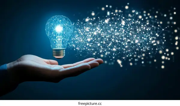 Innovative Ideas Lightbulb Network Technology