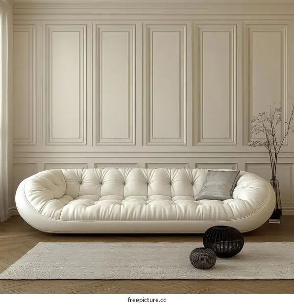 Modern Elegant Living Room with Sofa