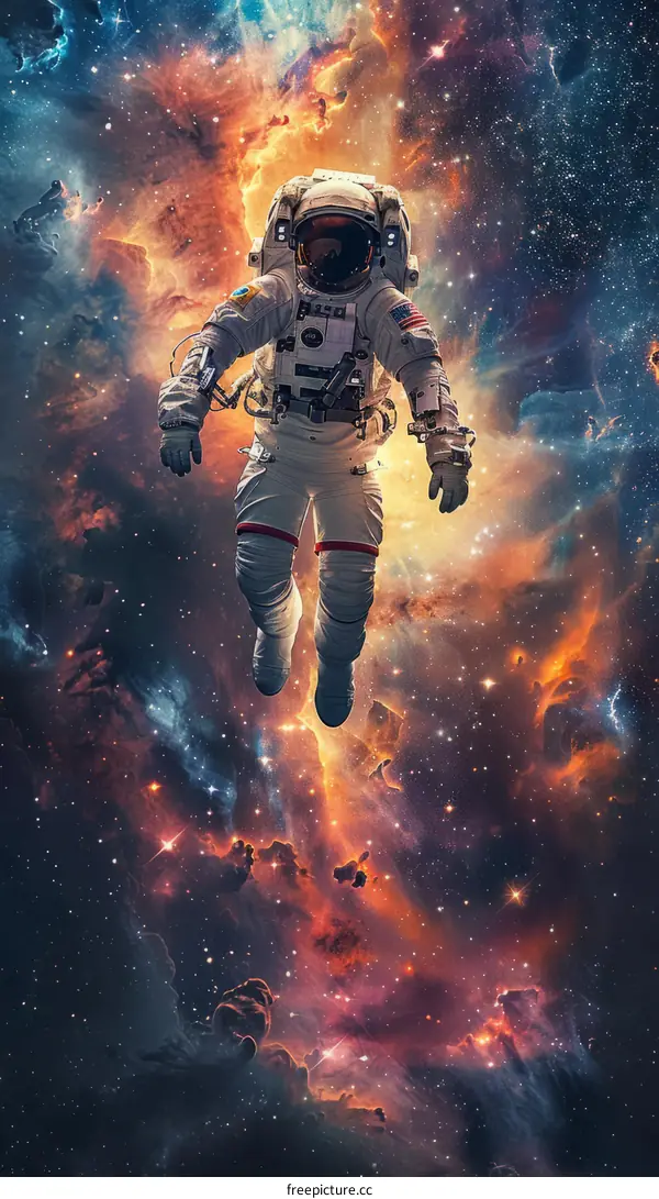 Astronaut Floating in Space