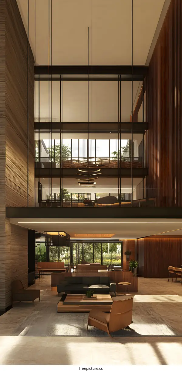 Modern Interior Design With Natural Light And Wooden Accents