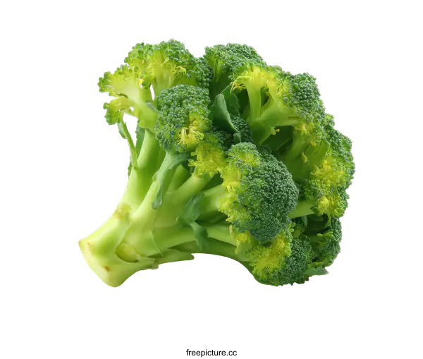[Transparent Background PNG]Fresh Broccoli Head Close-up