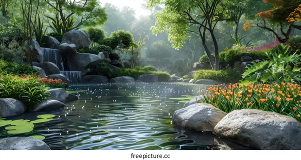 Chinese Garden Landscape Design Concept
