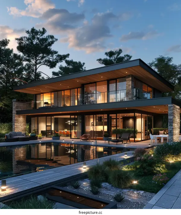 Modern Luxury House with Pool and Gardens