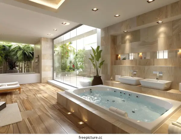 Luxurious Modern Spa Bathroom Design