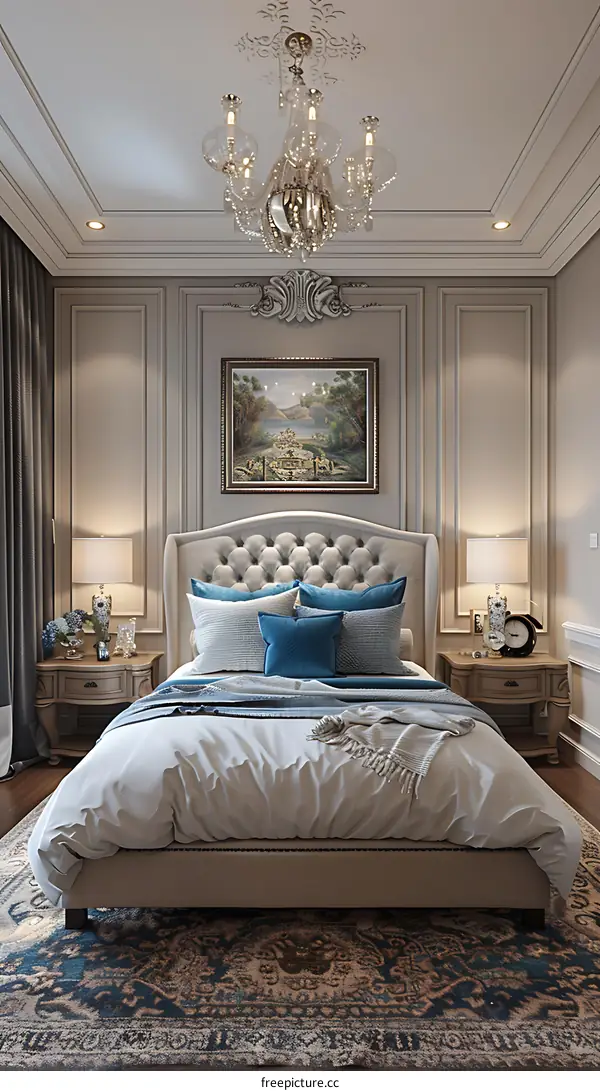 European-style bedroom renderings