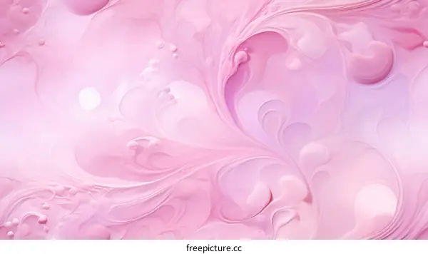 Pink and white abstract painting