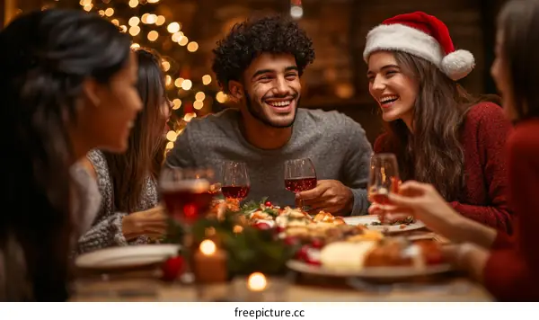 Christmas Dinner with Friends and Family