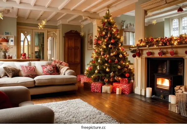 Christmas Living Room Decor Cozy Festive Home