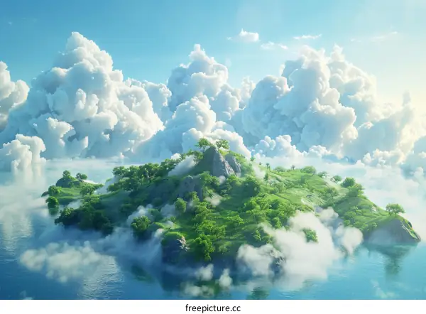 Celestial Island of Solitude and Serenity