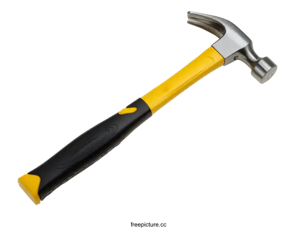 [Transparent Background PNG]Yellow and Black Claw Hammer