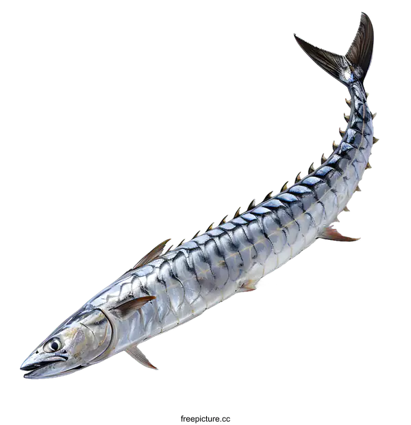 [Transparent Background PNG]Fresh Raw Mackerel Fish on White Background