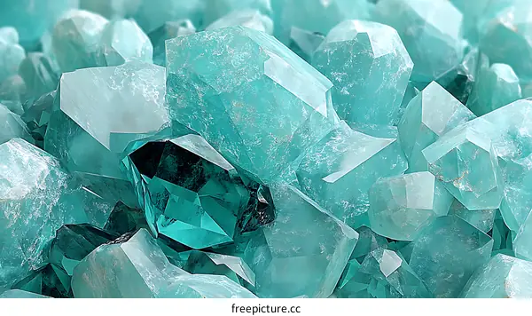 Close-up of Turquoise Crystals