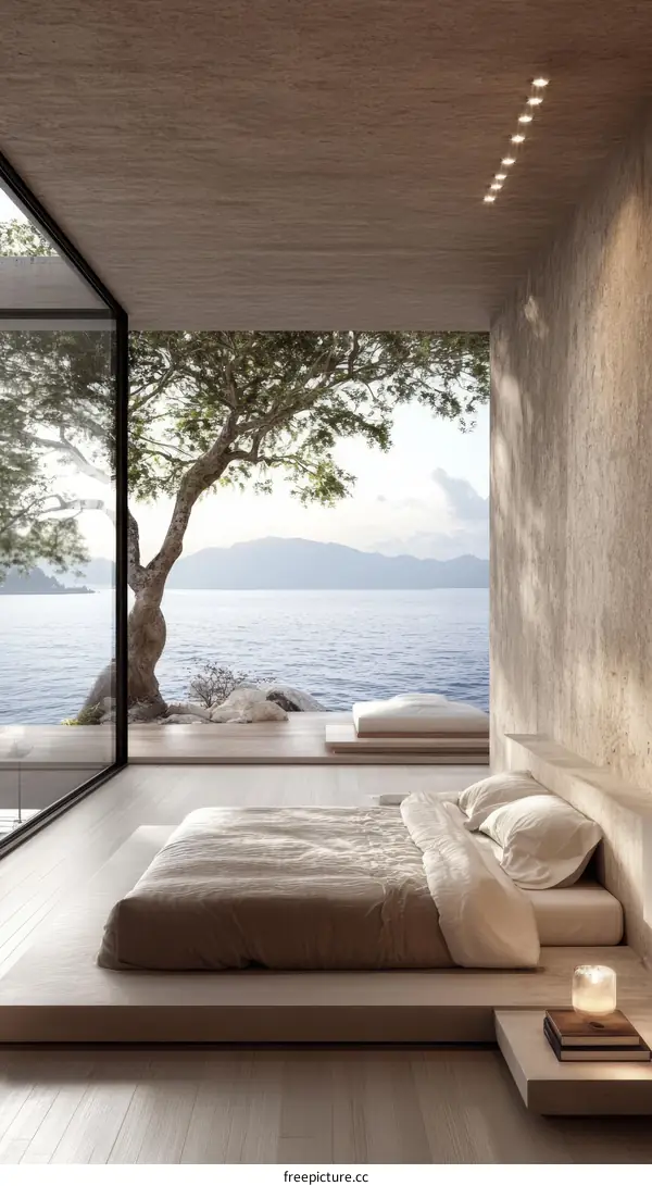 Modern Minimalist Coastal Bedroom Design