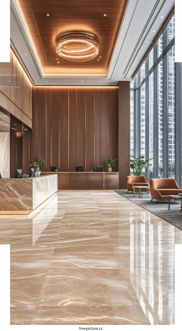 Modern Elegant Hotel Lobby Interior Design