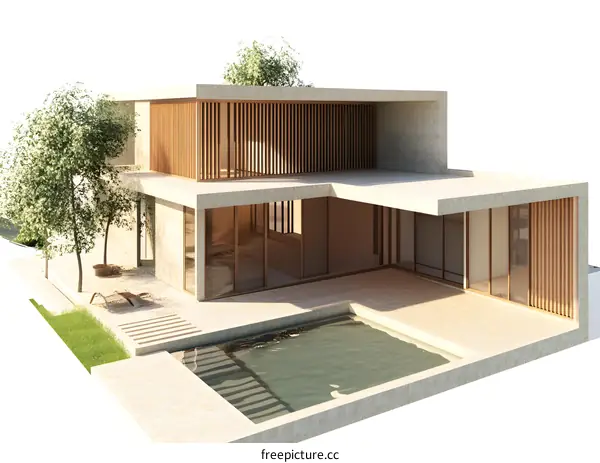 Modern Minimalist House Design With Swimming Pool