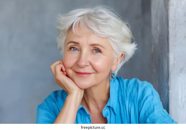 Smiling Senior Woman Portrait