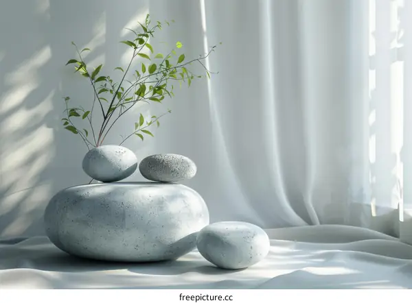 Elegant Natural Stone Decor Arrangement