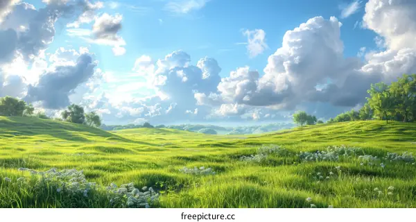 Vast and Vivid Prairie Panorama - 4K Ultra HD