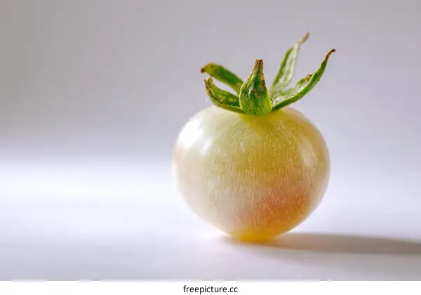 Close-up of a Pale Yellow Tomato