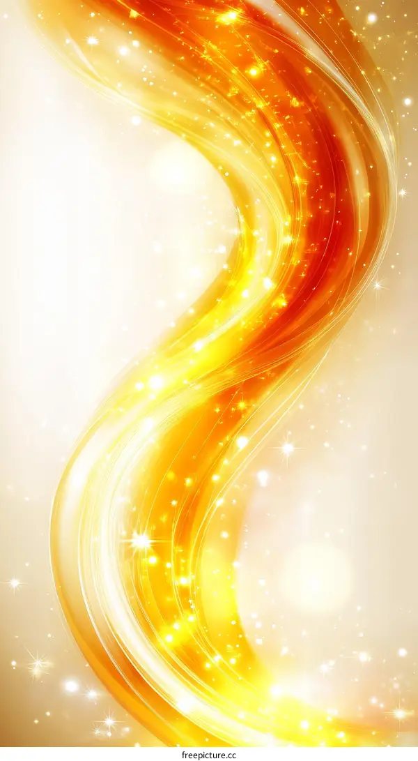 Abstract Gold Wave Background Design
