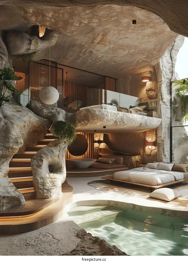 Luxury Cave-Like Interior Design