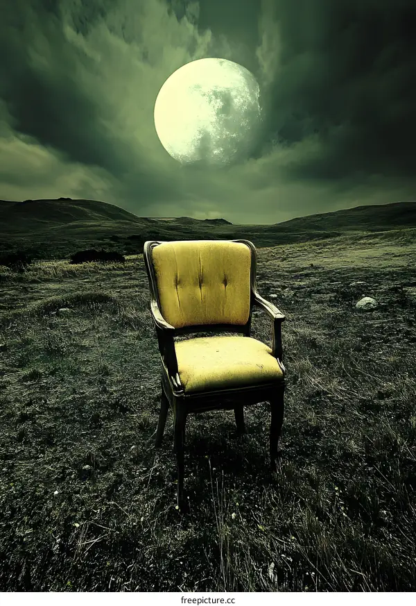 Moonlight Chair in Grassy Field