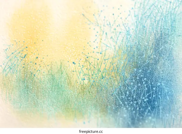 Abstract Watercolor Grassland Landscape