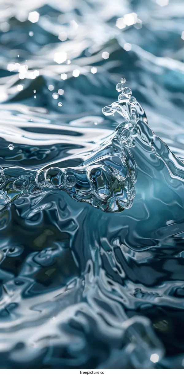 Dynamic Water Splash Macro Photography