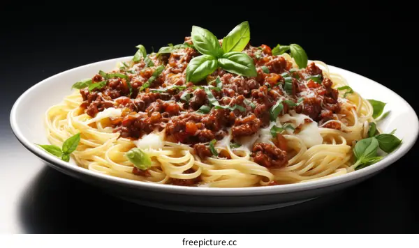 Classic Spaghetti with Tomato Sauce and Basil