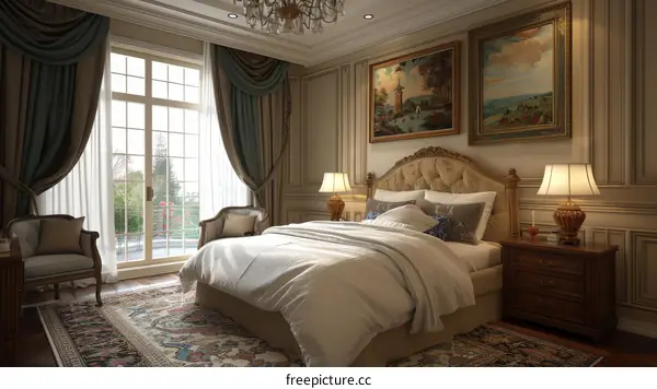 European style bedroom