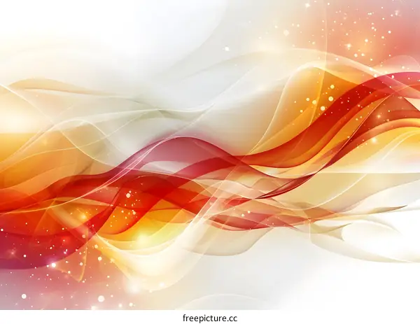 Abstract Flowing Lines and Particles Background