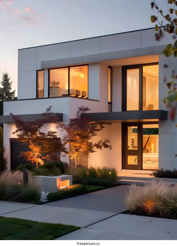 Modern Home Exterior With Landscaping