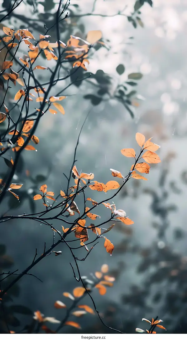 Autumn Leaves In The Rain