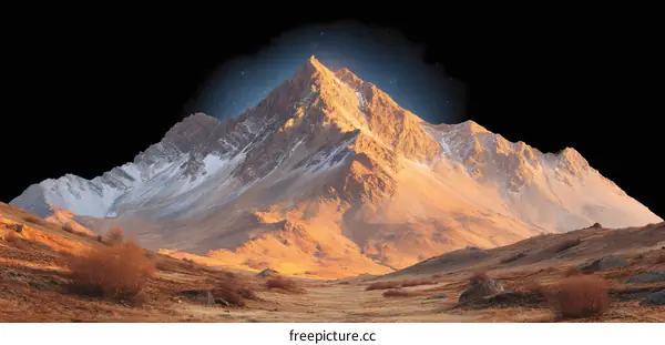 Majestic Mountain Landscape at Sunrise