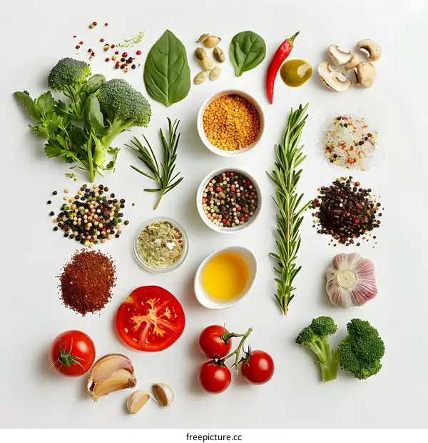 Fresh Herbs and Spices for Cooking