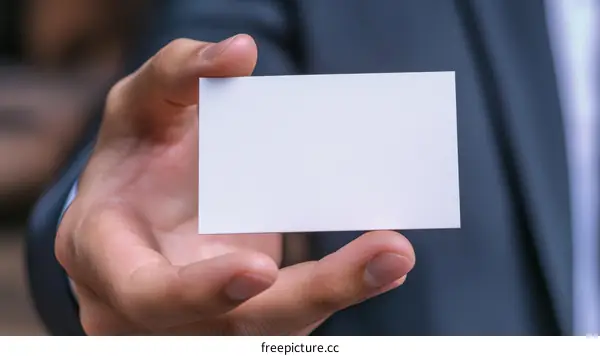 Business Card Presentation in Formal Setting