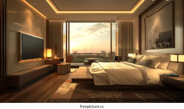 Luxury Modern Hotel Bedroom Interior Design