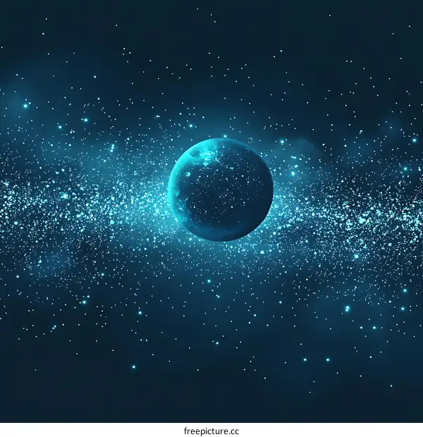 Abstract Space Planet Illustration