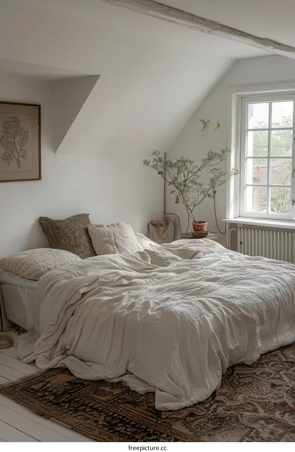 Minimalist and Warm Scandinavian Bedroom Interior