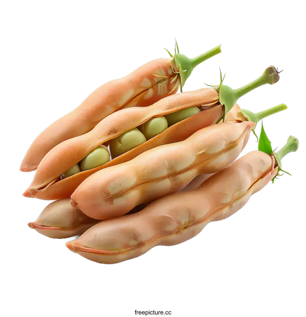 [Transparent Background PNG]Fresh green peas in pods