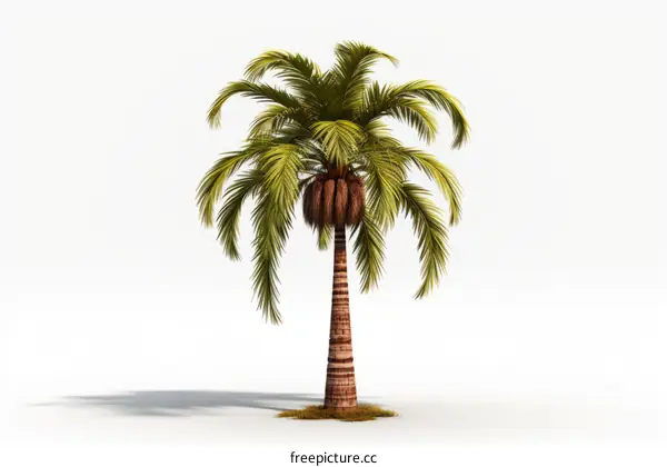 Realistic 3D Palm Tree Illustration