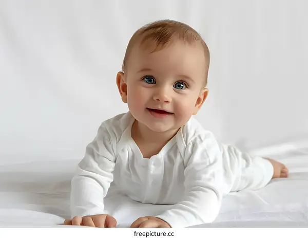 Portrait of a happy baby