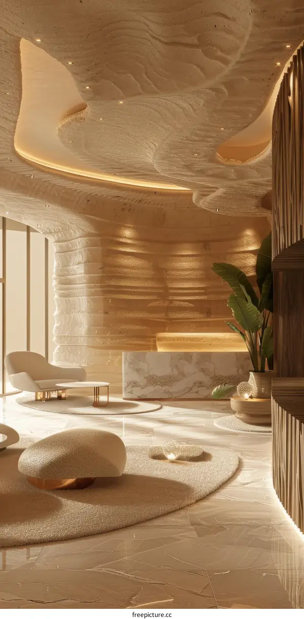 Hotel Lobby Design with Modern Luxury Ambiance