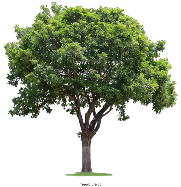 [Transparent Background PNG]Green Tree Isolated on White Background