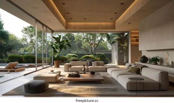 Modern living room interior design