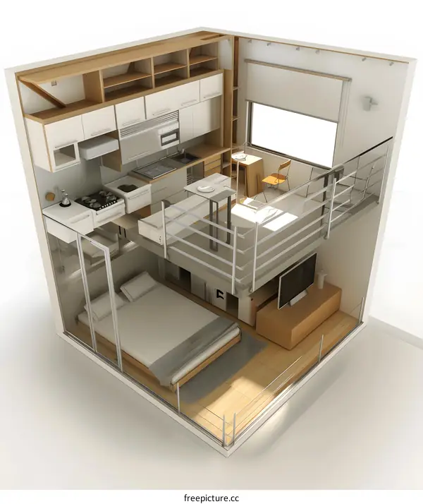 Modern Minimalist Loft Apartment Design