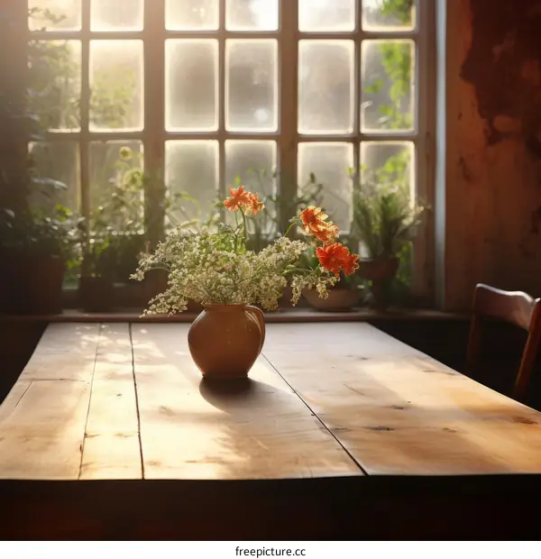 A Still Life of Flowers by the Window