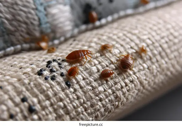 Bed Bugs Infestation on Upholstery