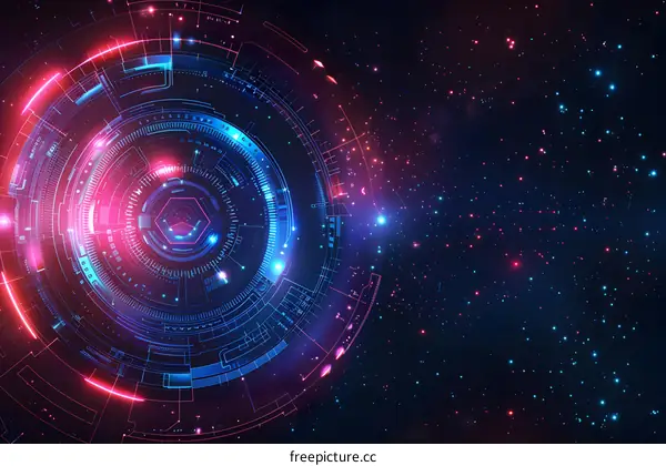 futuristic technology abstract background